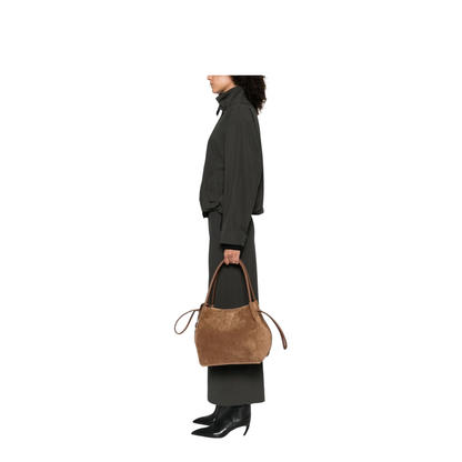 Brown Suede Handbag