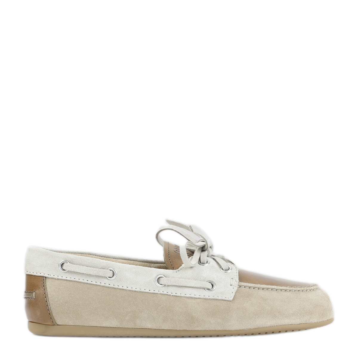MAYFEYR - Miu Miu - Multicolor Leather And Suede Loafers - 5D123EF0053K0FF05BS