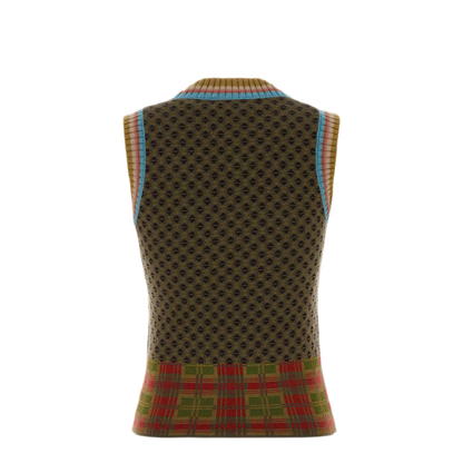 MAYFEYR - Dries Van Noten - Embroidered Wool Blend Temi Vest - 2620112354762610