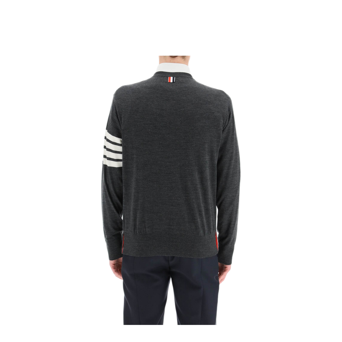 MAYFEYR - Thom Browne - 4-Bar Crewneck Jumper - MKA002AY1014022