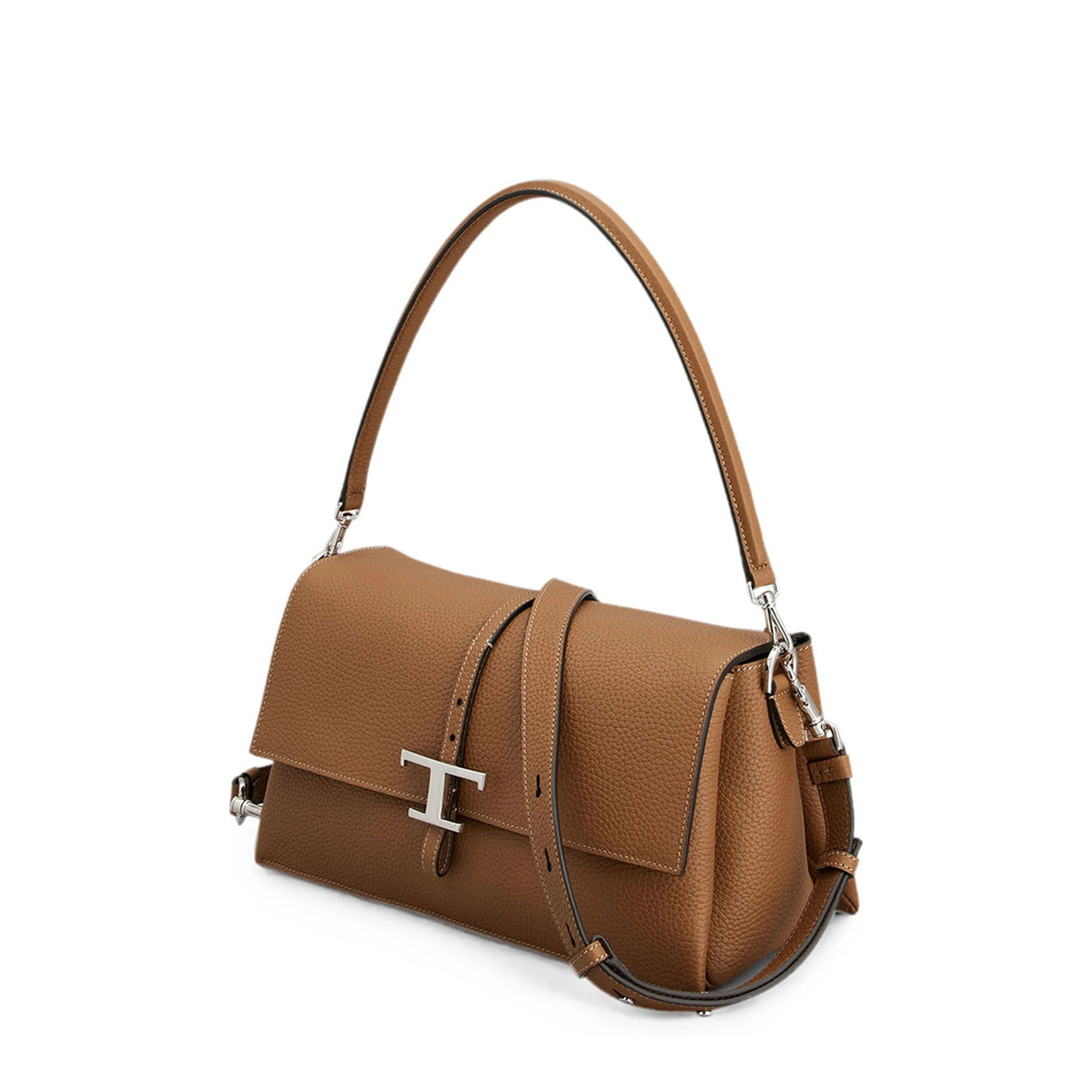 MAYFEYR - TOD`S - T Small Leather Flap Bag - XBWTSEC9200WNTS600