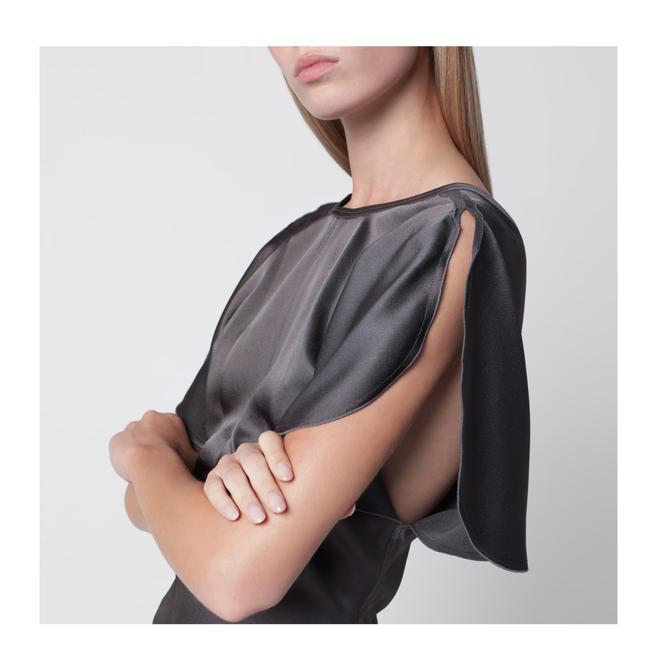 MAYFEYR - Victoria Beckham - Bela Satin Viscose Top In Ore - 1126WTP006579ASIOR