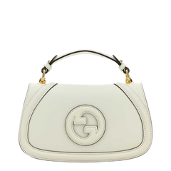 Blondie Medium Smooth Leather Top Handle Bag - White