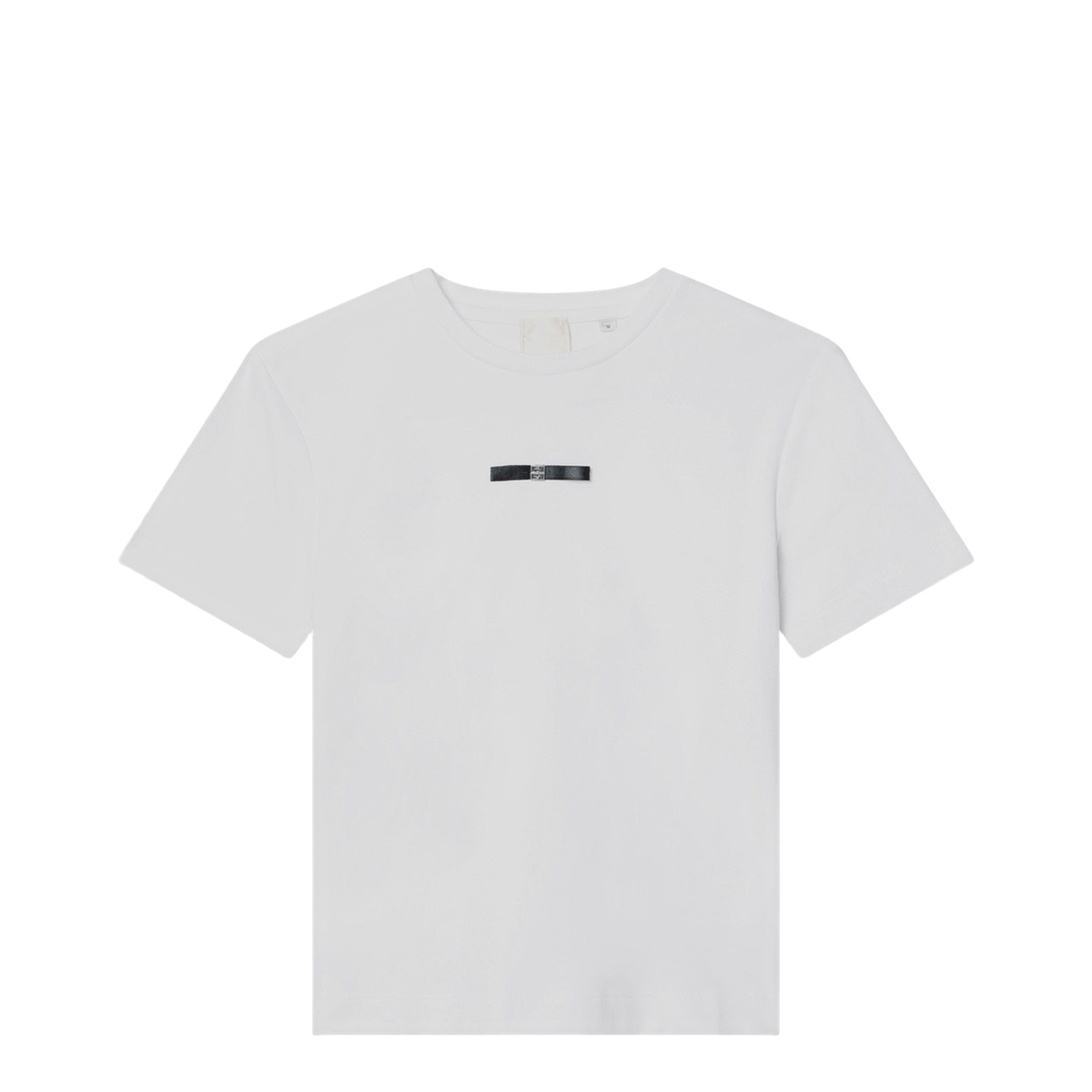 White T-shirt with Bow and Logo