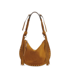 Oskan Soft Suede Calfskin Crossbody - Cognac
