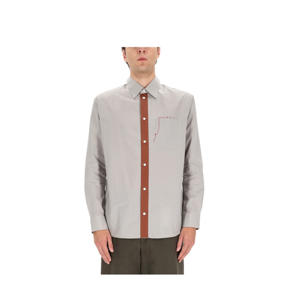 Shirt with Embroidered Logo