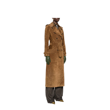 Trench Coat in Suede