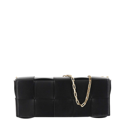 Cassette Leather Clutch Bags - Black