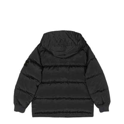 Down Jacket Blouson Side Logo Patch