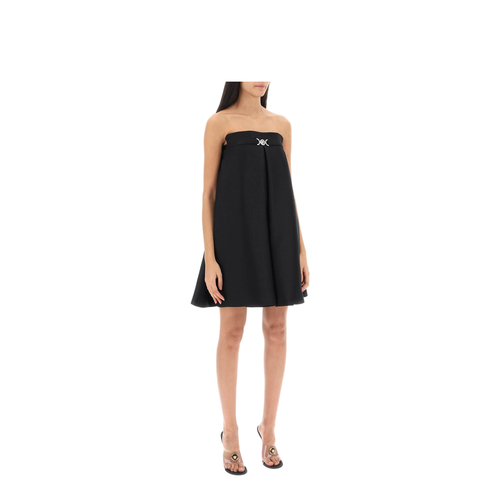 Sleeveless Dress With Logo In Black