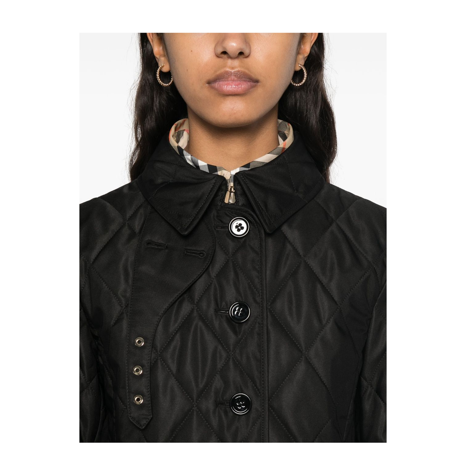 Quilted Jacket In Black