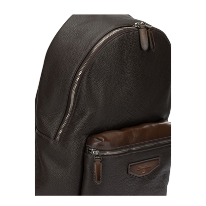 MAYFEYR - Santoni - Casual Leather Backpack - UIBBA3131TRAPMNT50T50