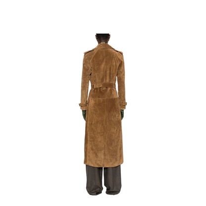 Trench Coat in Suede