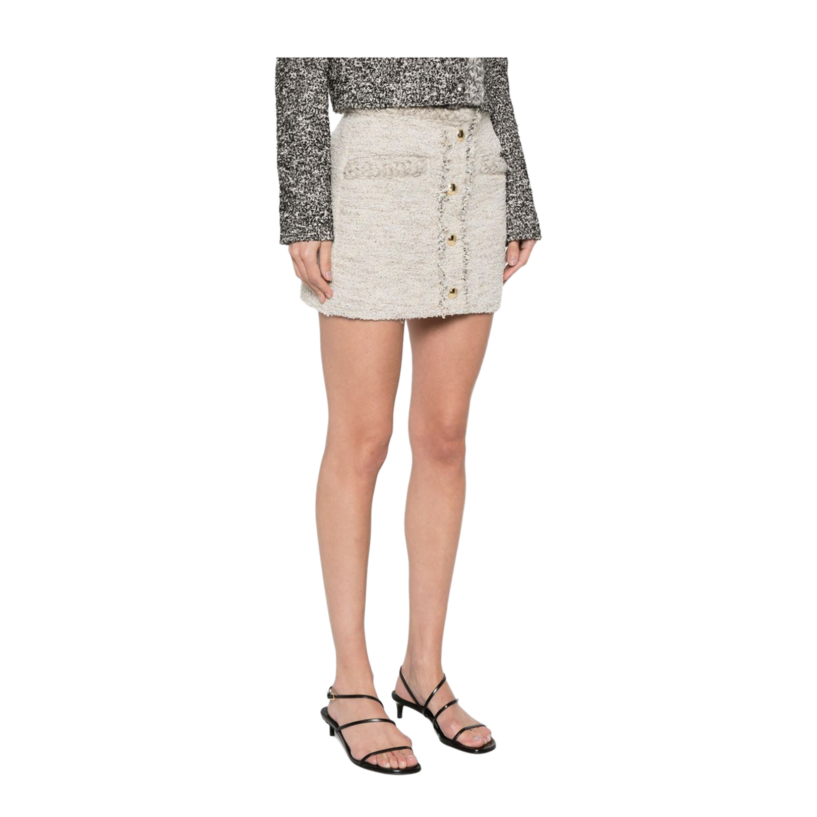 Braid Detailing Mini Skirt