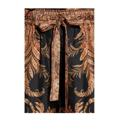 Silk Wide-Leg Trousers