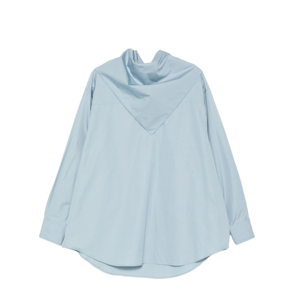 Sky Blue Cotton Oversized Shirt