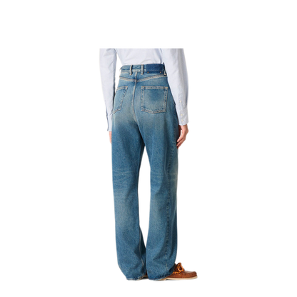 MAYFEYR - Golden Goose - Stone-Washed Light Blue Denim Boyfriend Jeans - GWP02079P00062150100
