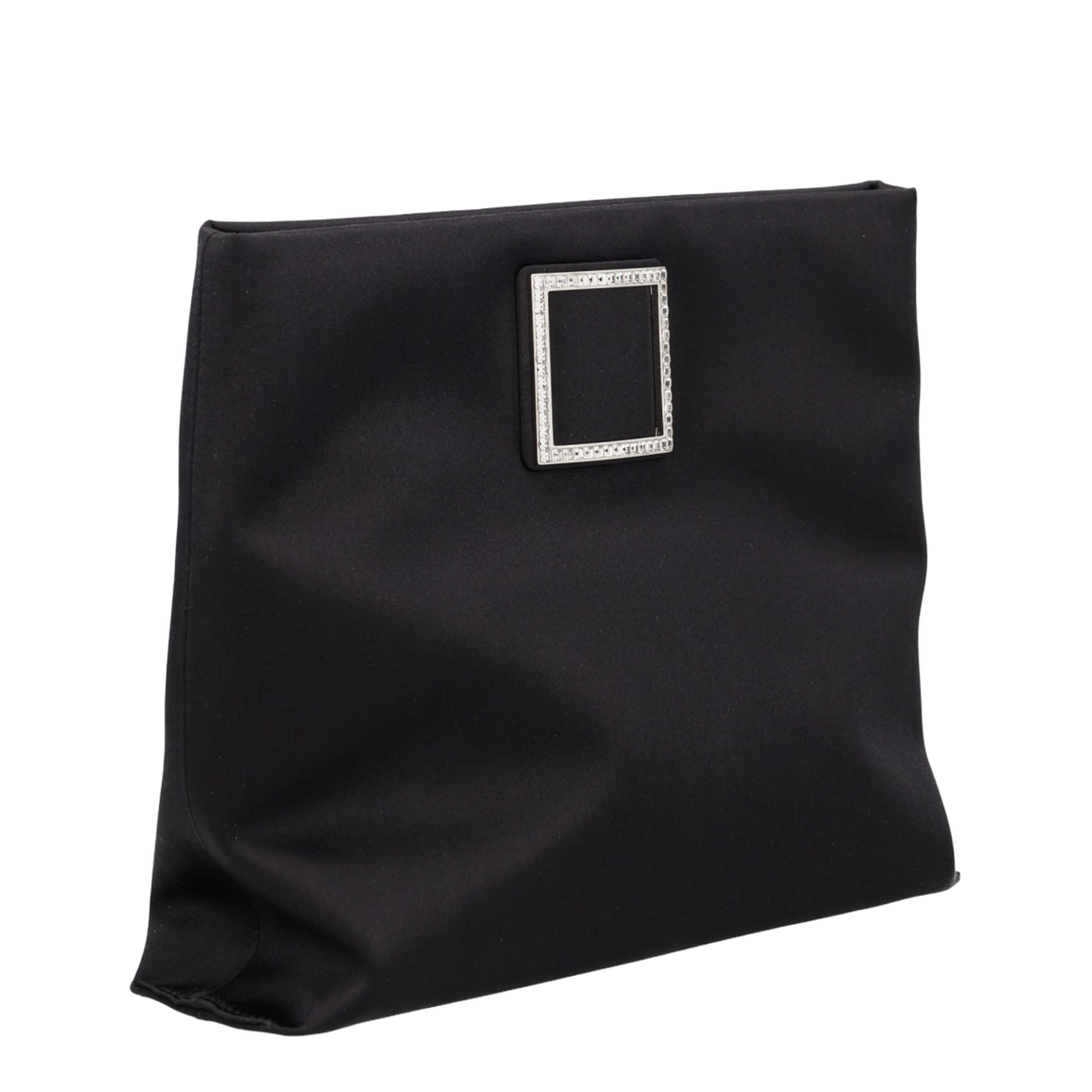 Trompette Strass Soft Clutch - Black