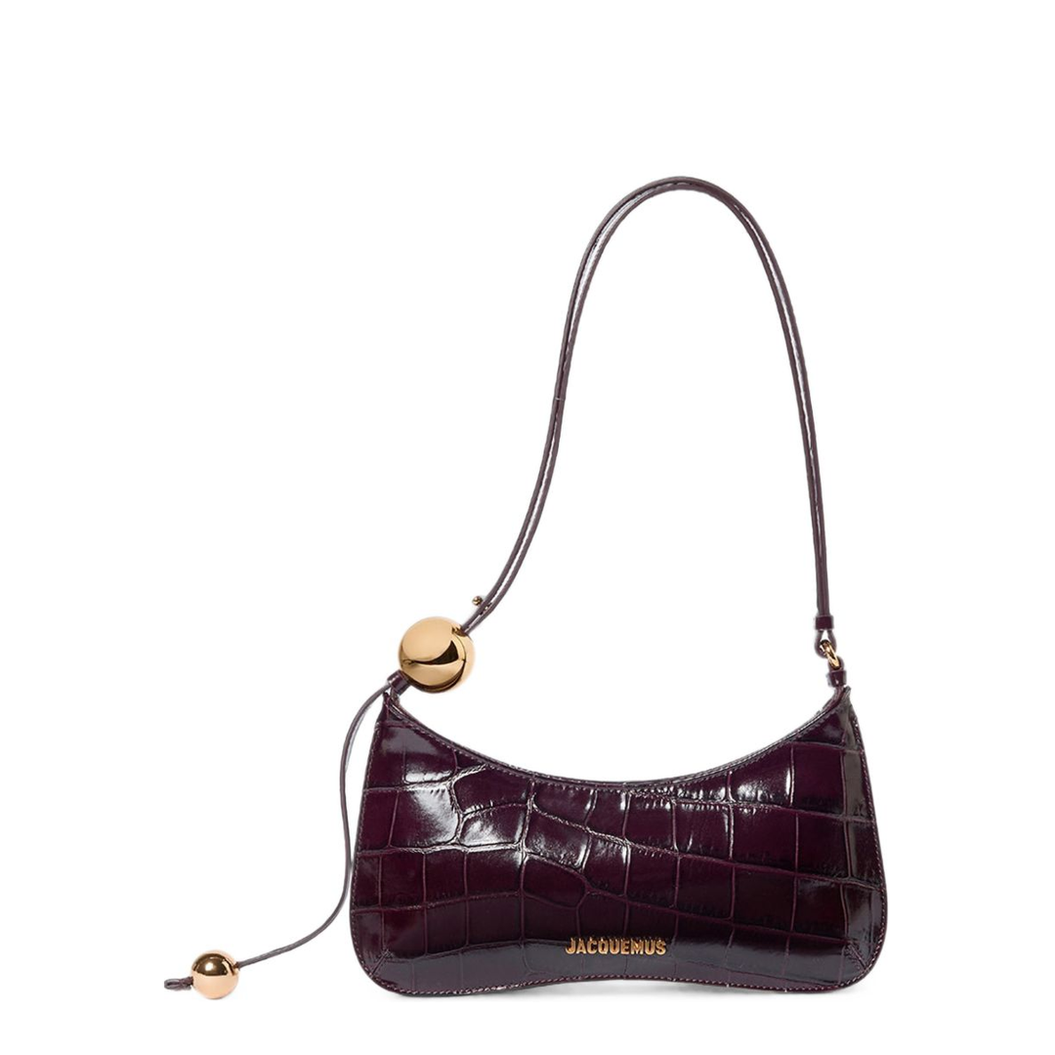 MAYFEYR - Jacquemus - Bordeaux Leather Shoulder Bag - BAW00057AC07A20495
