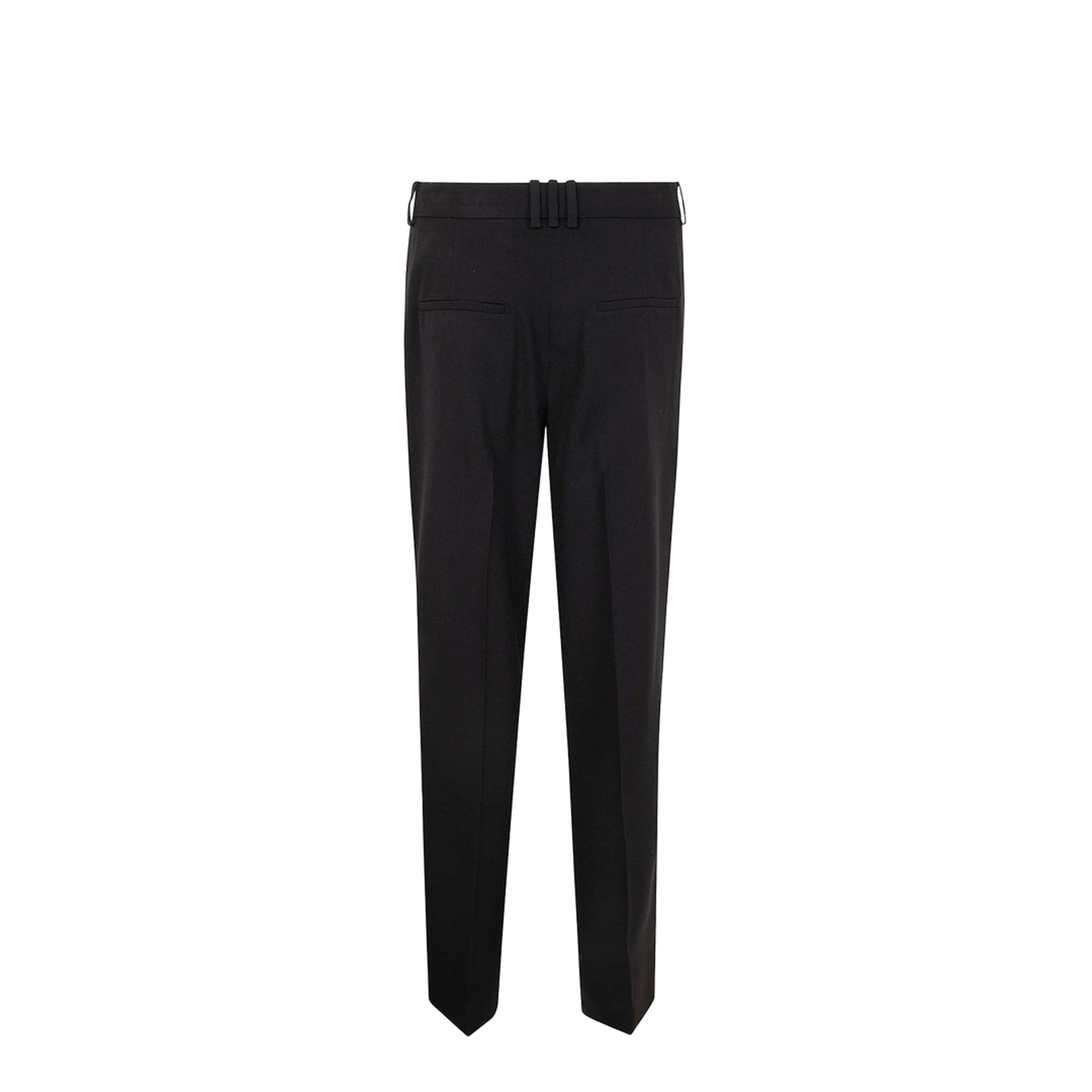 Pleated Grain de Poudre Trousers Black