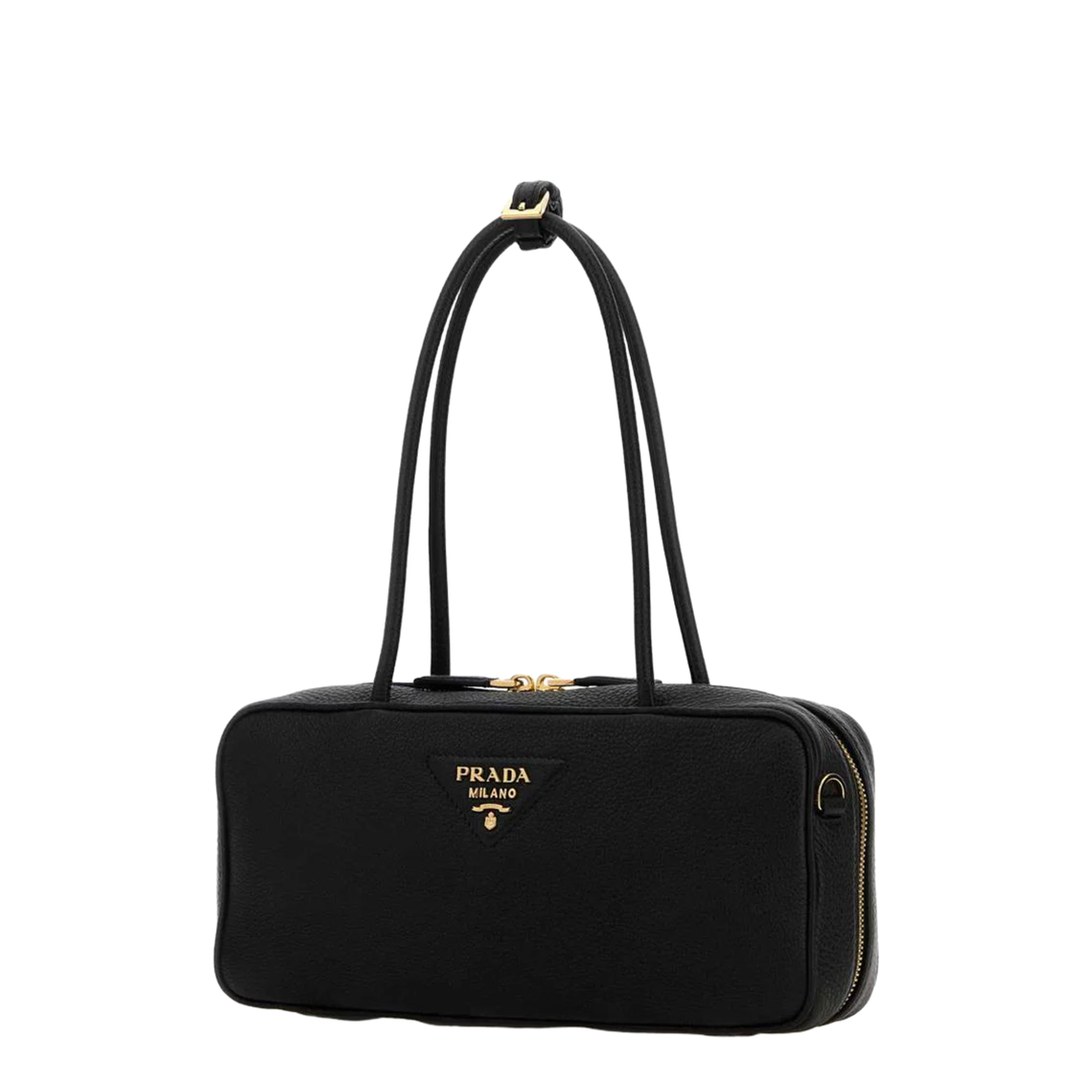 Black Leather Shoulder Bag – MAYFEYR