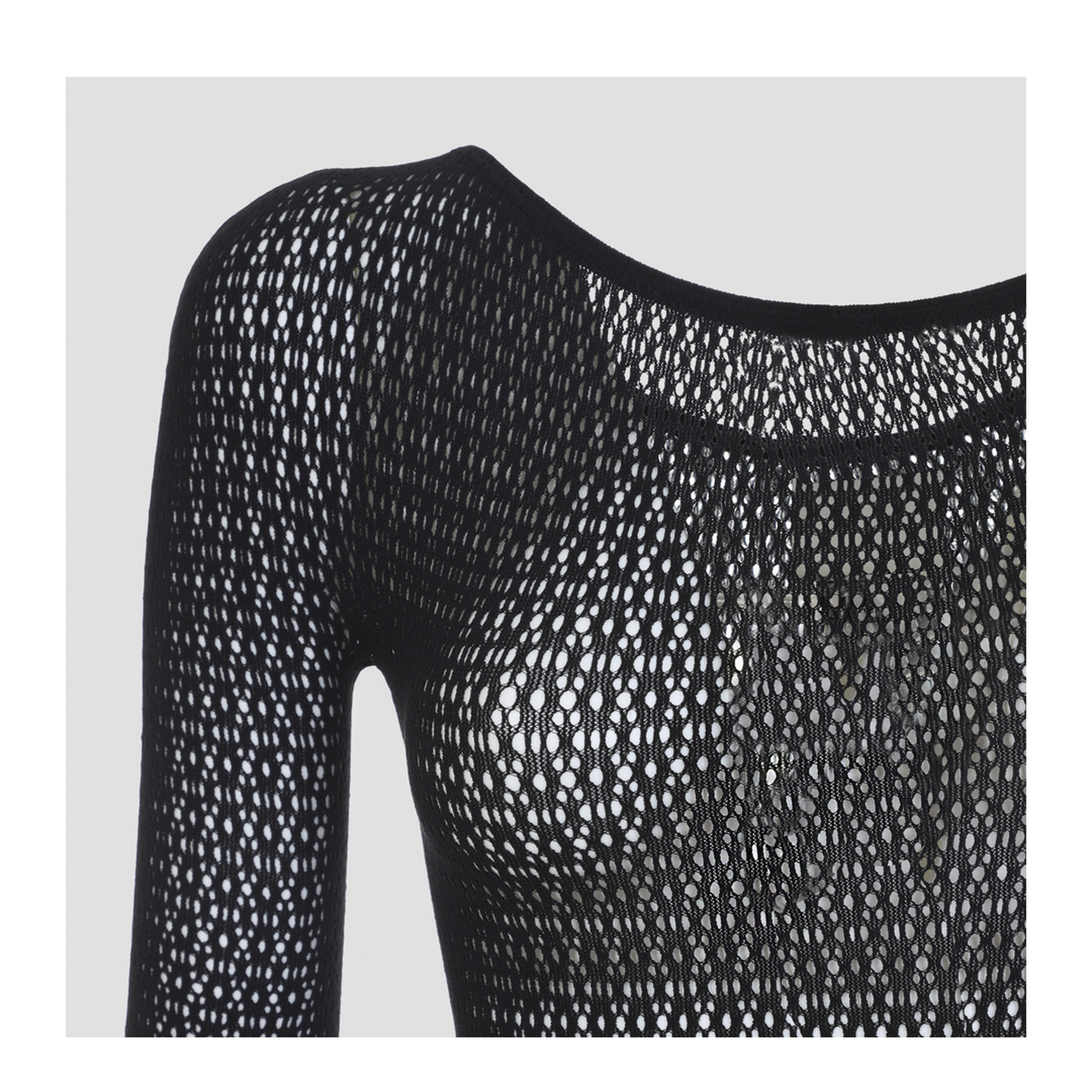 MAYFEYR - Wolford - Black Daisy Net Catsuit - 534617005