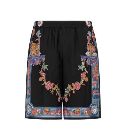 Coral Theatre Print Bermuda Shorts