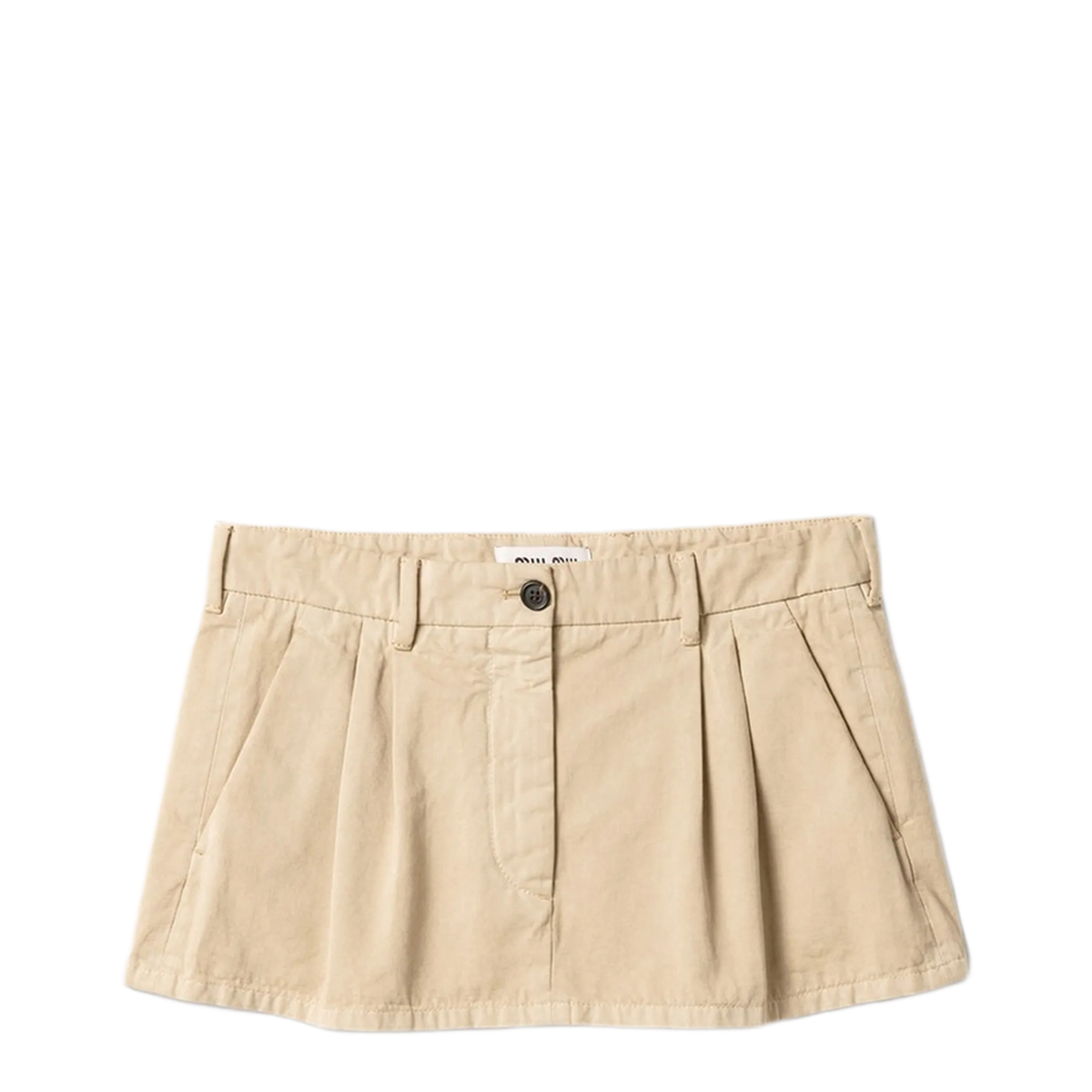 MAYFEYR - Miu Miu - Cotton Gabardine Mini Skirt - MG2637SOOO19EKF0006