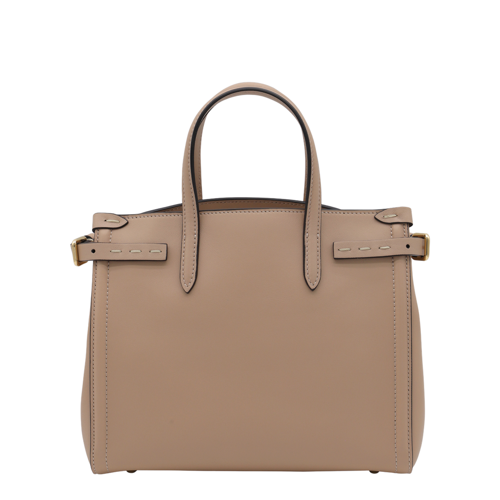 Pink Leather Small Antibes Tote