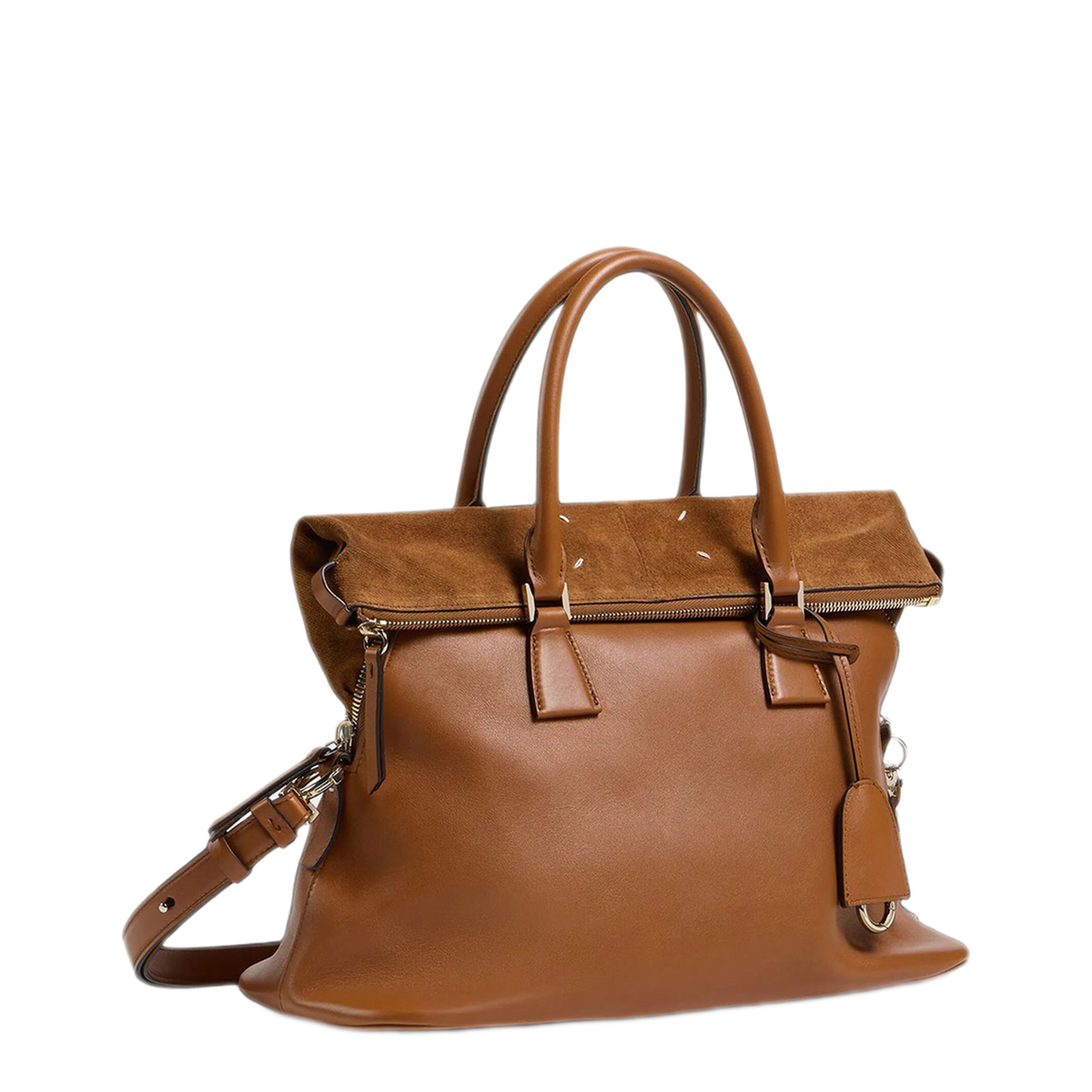 5AC Soft Medium Medium Calfskin Shoulder Bag - Brown