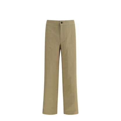 Check Cotton Trousers