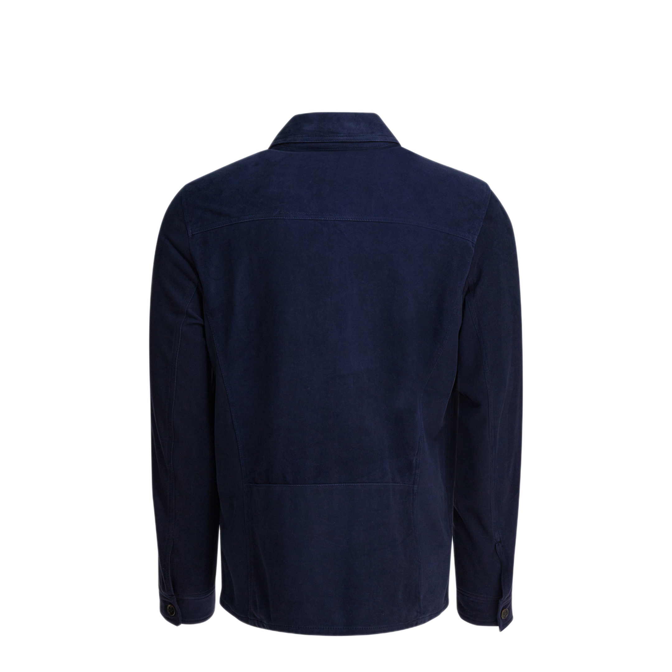 MAYFEYR - Altum - Suede Overshirt Jacket - OVERSHIRTSUEDEBLUE