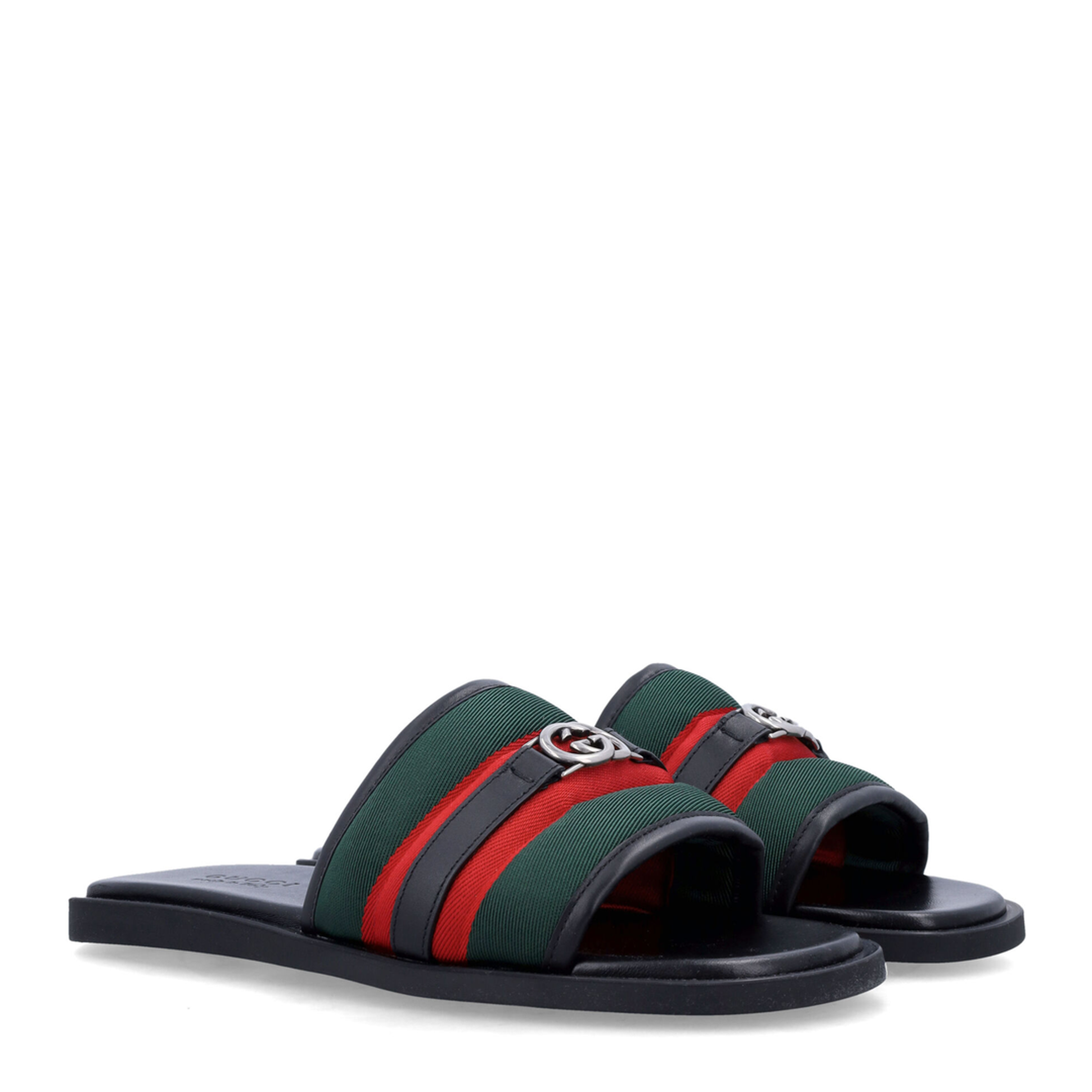MAYFEYR - Gucci - Slide Sandal With Interlocking G | Reversible - 835091HAAHH8449