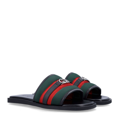 MAYFEYR - Gucci - Slide Sandal With Interlocking G | Reversible - 835091HAAHH8449