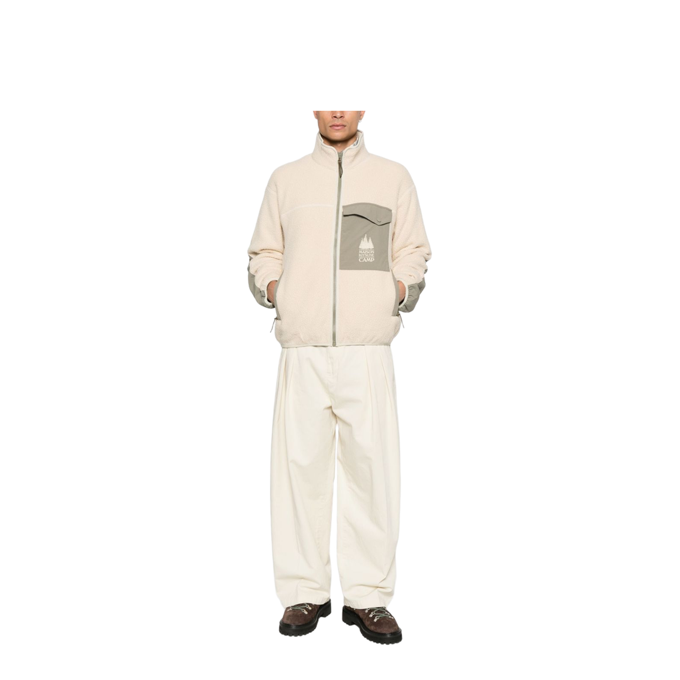 MAISON KITSUNE' Coats Beige