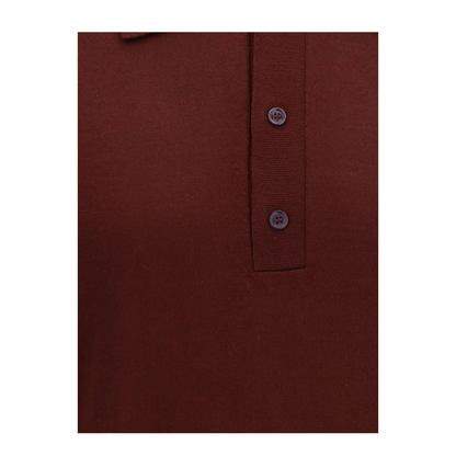 MAYFEYR - Valentino - Wool Polo With Vlogo Embroidery - VKP04UBH9