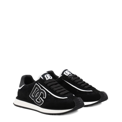 MAYFEYR - Dolce & Gabbana - Cushion Lace-Detailed Suede Sneakers - CK2340A9AC2