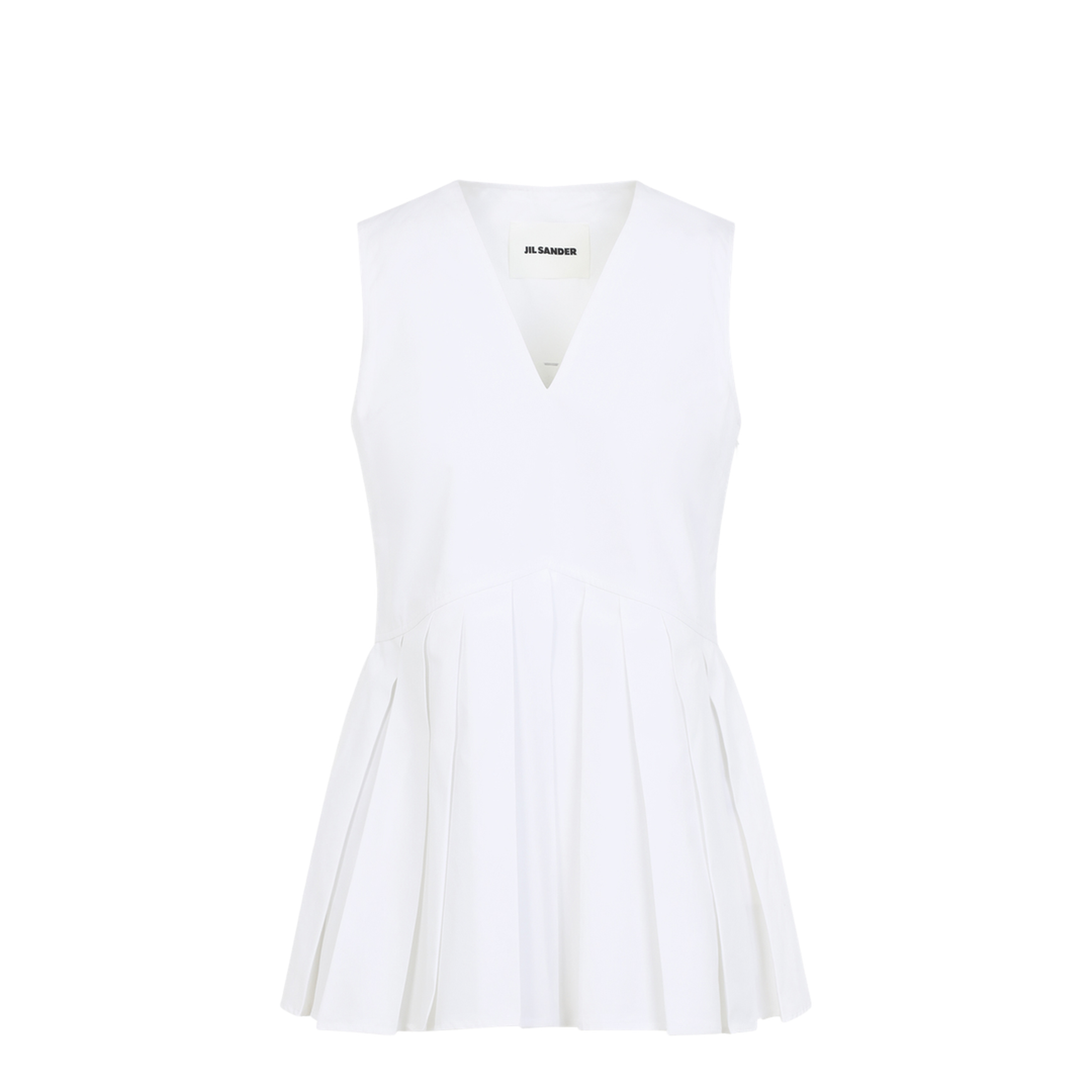 MAYFEYR - Jil Sander - Sleveless A-Line Pleated Top - J01NC0178J45001