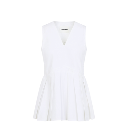 MAYFEYR - Jil Sander - Sleveless A-Line Pleated Top - J01NC0178J45001