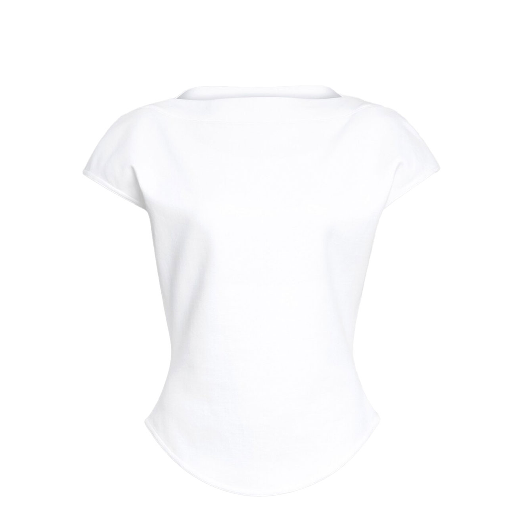 MAYFEYR - Alaia - Cap Cotton Fitted T-Shirt - AA9I0021J095C