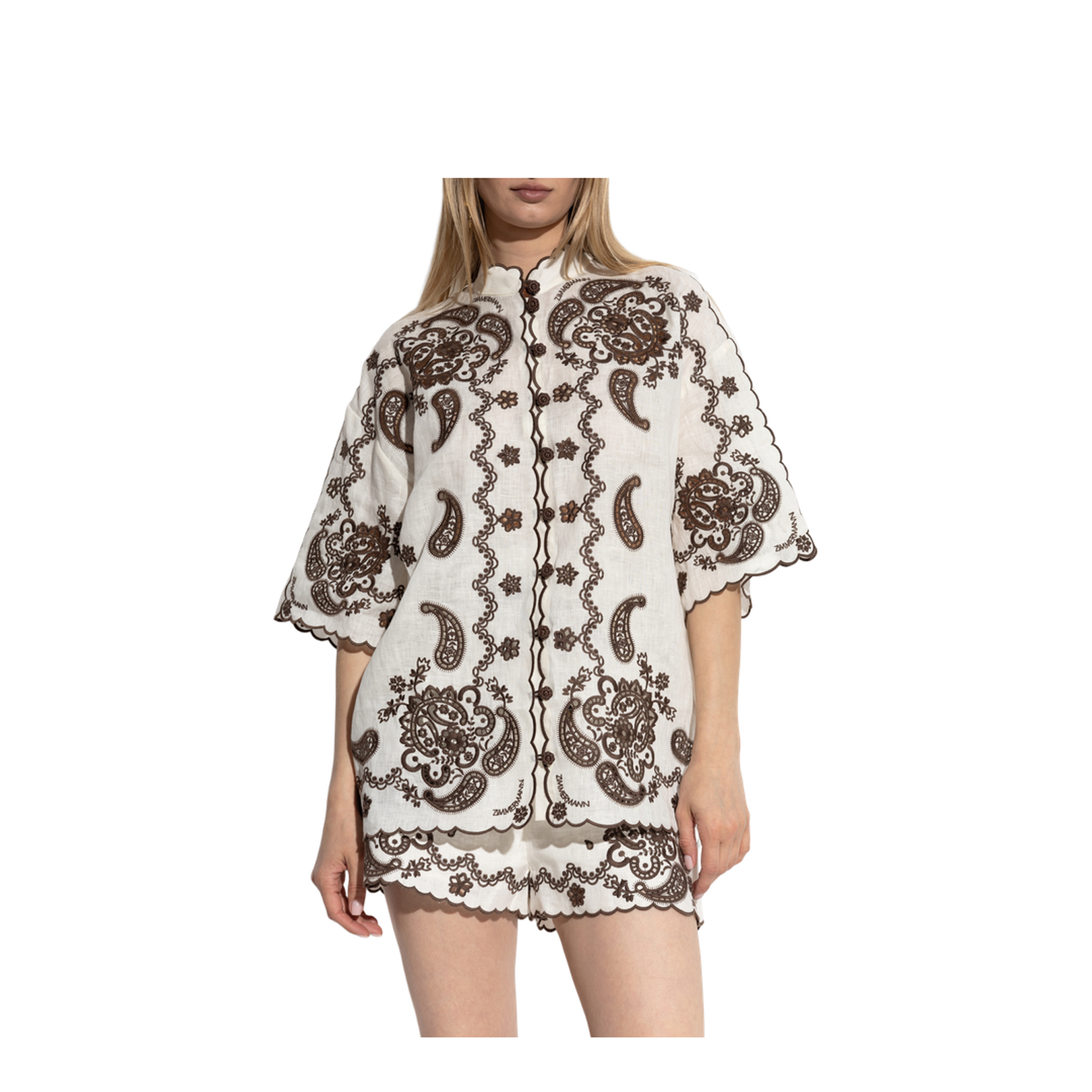 Shirt with Decorative Embroidery