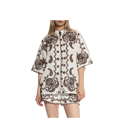 Shirt with Decorative Embroidery