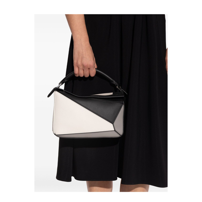 Puzzle Small Calfskin Shoulder Bags - Grey/Light Ghost