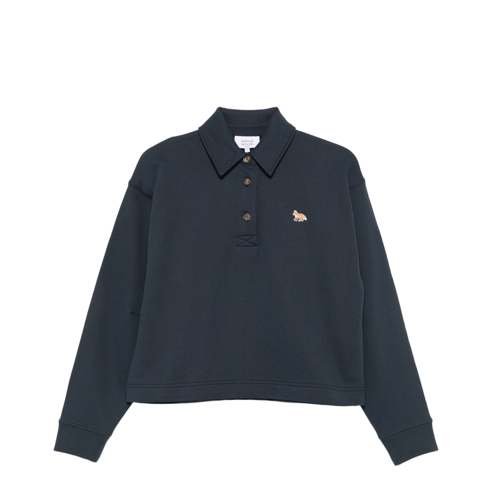 Baby Fox Cotton Polo Sweatshirt