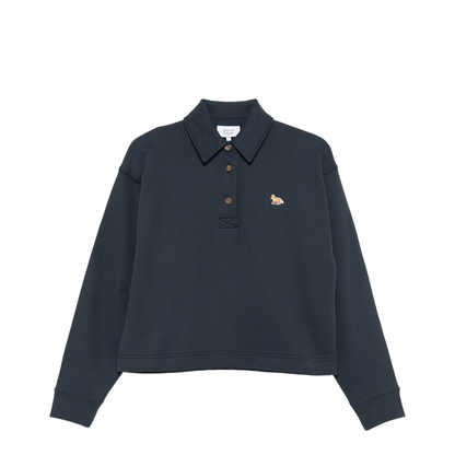 Baby Fox Cotton Polo Sweatshirt