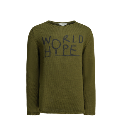 MAYFEYR - Comme Des Garcons - Crew Neck Sweater With Logo - FQN004S262NAVY