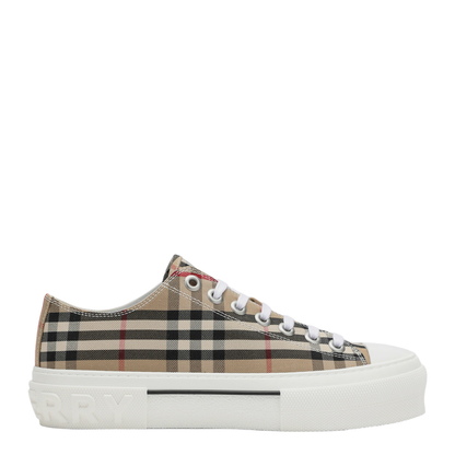 Vintage Check Cotton Sneakers