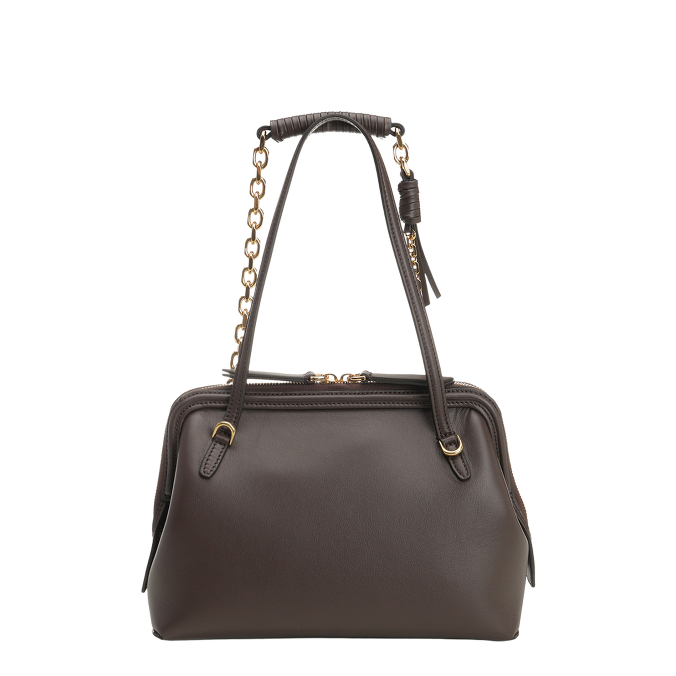 Leather Granny Shoulder Bag