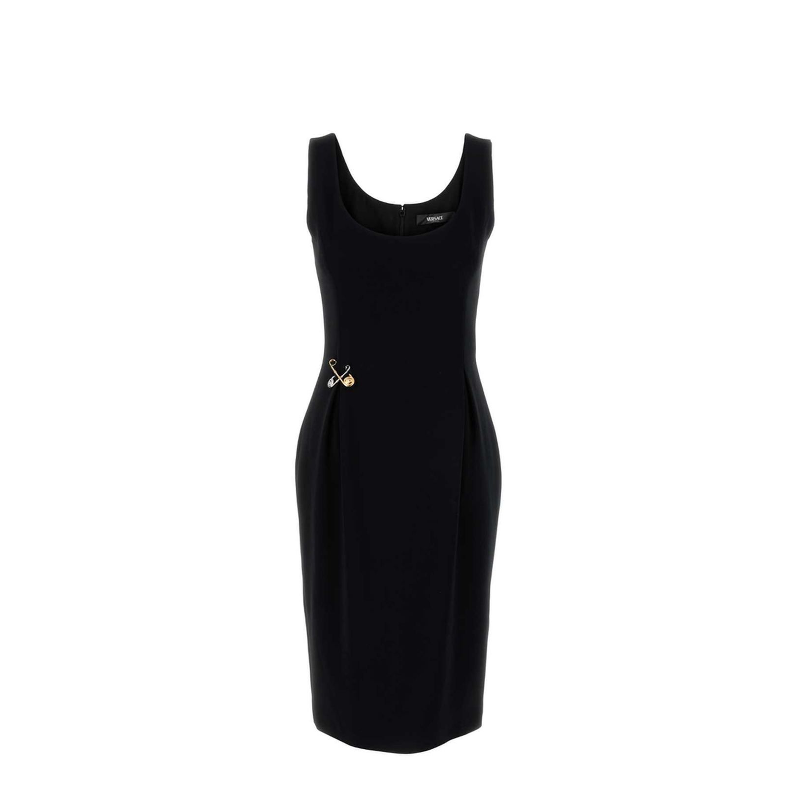 Black Stretch Cady Dress