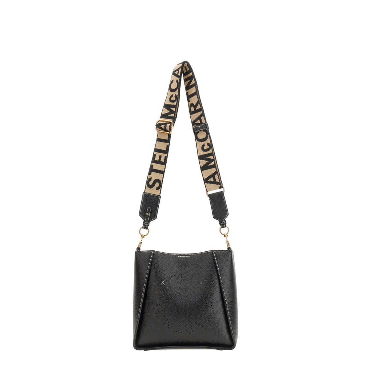 Eco Leather Shoulder Bag - Black